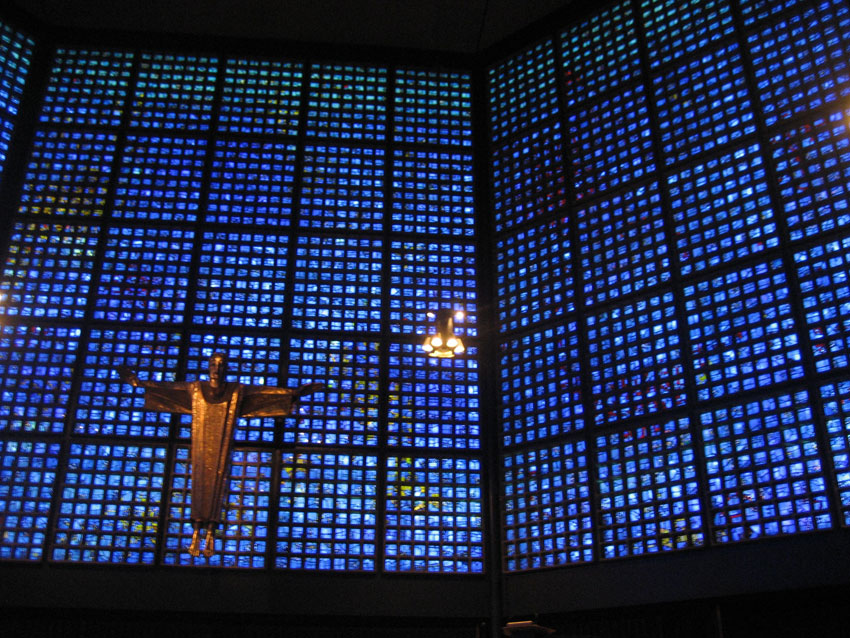 Berlin faceted glass church